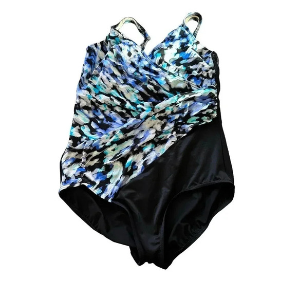 Miraclesuit Women's Madagascar Oceanus One Piece Swimsuit size 16 - Picture 2 of 7